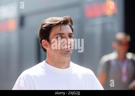 Carlos Sainz (Scuderia Ferrari HP, Spanien, #55), HUN, Formel 1 Weltmeisterschaft, großer Preis von Ungarn, Hungaroring, Medientag, 18.07.2024 Foto: Eibner-Pressefoto/Michael Memmler Stockfoto