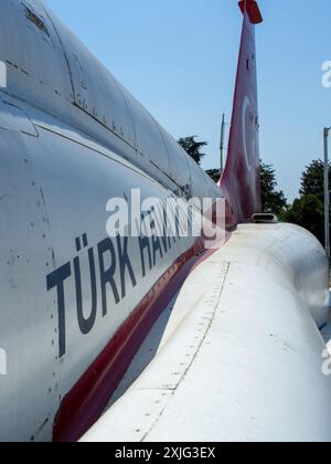 Canadair NF-5 Kampfflugzeuge türkische Sterne fliegen Stockfoto