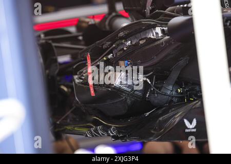 Red Bull Racing RB20, mechanischer Detailmotor, Moteur während des Formel-1-Großen Preises von Ungarn 2024, 13. Runde der Formel-1-Weltmeisterschaft 2024 vom 19. Bis 21. Juli 2024 auf dem Hungaroring in Mogyorod, Ungarn Stockfoto