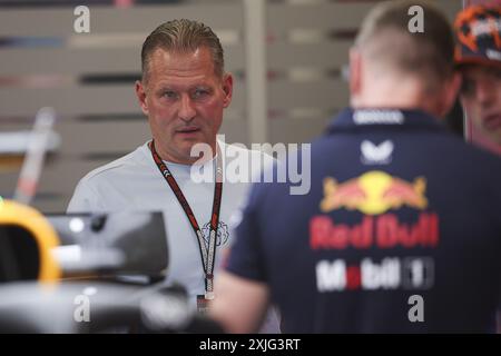 Jos Verstappen Porträt, während des Formel-1-Großen Preises von Ungarn 2024, 13. Runde der Formel-1-Weltmeisterschaft 2024 vom 19. Bis 21. Juli 2024 auf dem Hungaroring in Mogyorod, Ungarn Stockfoto