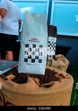 Budapest, Ungarn. Juli 2024. 18. Juli 2024, Hungaroring, Budapest, FORMEL 1 GRAND PRIX 2024 VON UNGARN, im Bild Formel 1 Kaffeesorte Credit: dpa/Alamy Live News Stockfoto