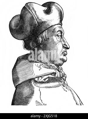 Erzbischof Albrecht (Erzbischof von Brandenburg) 1490-1545 katholisch und Gegner Martin Luthers wurde er der Katalysator der Reformation durch Albert Dűr Stockfoto