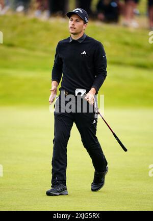 England Matthew Jordan am 15. Tag eins der Open in Royal Troon, South Ayrshire, Schottland. Bilddatum: Donnerstag, 18. Juli 2024. Stockfoto