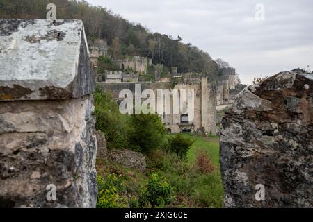 Gwrych Castle, Abergele, Nordwales. Ein ruiniertes Landhaus, das jetzt allmählich restauriert wird. Stockfoto