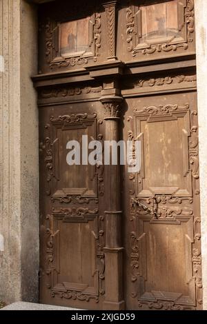 Minoritenkloster im historischen Zentrum der Altstadt von Cesky Krumlov in Tschechien in Europa Stockfoto