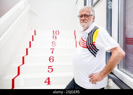 Brüssel, Belgien Juli 2024. Der Vorsitzende des belgischen Paralympischen Ausschusses, Marc Vergauwen, wurde während eines Fotoshootings am Donnerstag, den 18. Juli 2024, in Brüssel gezeigt. BELGA FOTO HATIM KAGHAT Credit: Belga News Agency/Alamy Live News Stockfoto