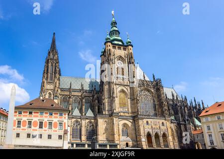 Die Metropolitan Cathedral der Heiligen Veit, Wenzel und Adalbert, eine katholische Metropolitan Kathedrale in Pragu Stockfoto