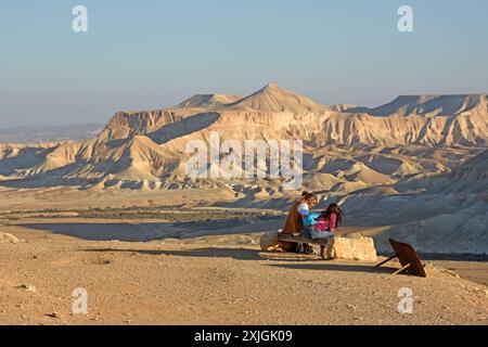 Zin Wüste im Negev, Israel Stockfoto