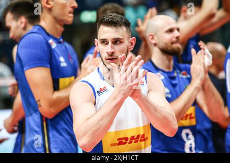 Fabio Balaso während des Testspiels - Italien gegen Argentinien, Volleyball Test Match in Bologna, Italien, 18. Juli 2024 Stockfoto