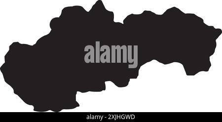 Slowakei Karte Symbol Illustration Vektor Design Stock Vektor