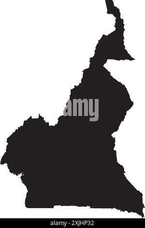 Kamerun Karte Symbol Illustration Design Stock Vektor