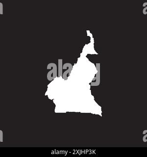 Kamerun Karte Symbol Illustration Design Stock Vektor