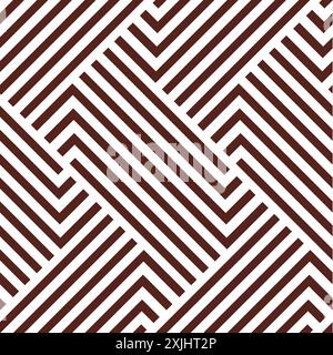 Das geometrische Muster durch Streifen. Nahtloser Vektorhintergrund. Stock Vektor