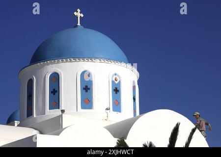 GRIECHENLAND. KYKLADEN-ARCHIPEL. SIFNOS INSEL. KAPELLE DES DORFES APOLLONIA Stockfoto