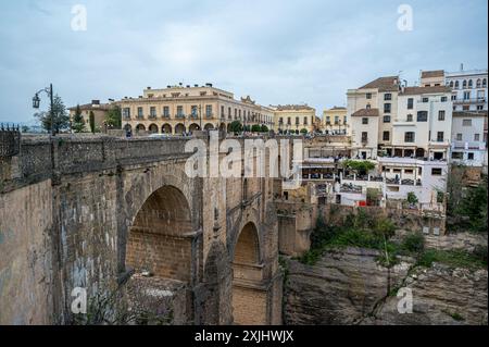 Die Brücke Puente Nuevo (engl.: Neue Brücke) in Ronda, Spanien Stockfoto