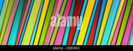 Farbenfrohe Streifen abstrakt geometrischer Unternehmenshintergrund. Vektordesign Stock Vektor