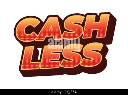 Fahrlässig. Texteffektkonstruktion im 3D-Stil mit guten Farben Stock Vektor