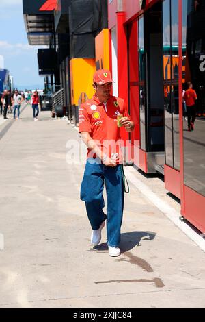 Budapest, Ungarn. Juli 2024. 18. Juli 2024, Hungaroring, Budapest, FORMEL 1 GROSSER PREIS VON UNGARN 2024, im Bild Charles Leclerc (MCO), Scuderia Ferrari HP/dpa/Alamy Live News Stockfoto