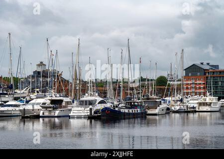 Marina Ipswich Suffolk UK Stockfoto