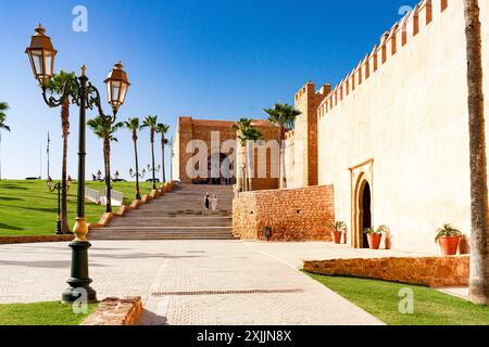 Komplex im arabischen Stil der Kasbah der Udayas, Rabat, Marokko Stockfoto