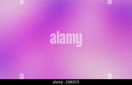 Abstrakter Hintergrund mit verschwommenem Verlaufsgitter, der violette und rosa Farben mit einer körnigen Textur verbindet Stockfoto