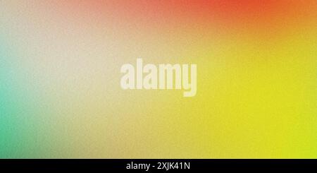 Lebendiger abstrakter Hintergrund mit einer Mischung aus grünen, gelben, roten und rosa Farben und einer dezenten, körnigen Textur Stockfoto