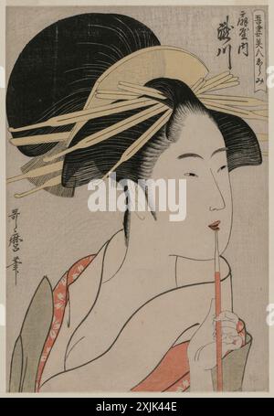 Takigawa von der Ogiya aus der Serie A Selection of Eastern Beauties, um 1798. Kitagawa Utamaro (Japanisch, ca. 1754–1806) Stockfoto