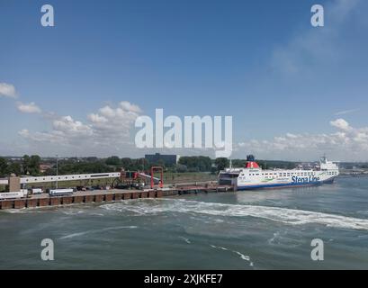 Der Passagierfährhafen in Hook of Holland, Niederlande Stockfoto