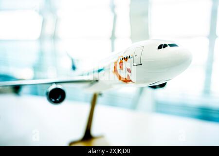 Flugmodell Boeing 737/800, Flughafen Palma de Mallorca, Mallorca, Balearen, Spanien Stockfoto