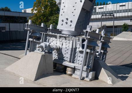 Berliner Funkturm, Ankerplatz im Boden, Westend, ICC, Messedamm, Messegelände, Berlin, Deutschland Stockfoto