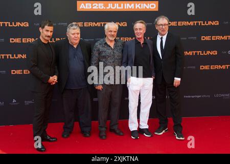 Clemens Schick, Andreas Lechner, Bernhard Schuetz, Wilfried Hochholdinger, Rainer Buck, DIE ERMITTLUNG, Fotoruf auf dem roten Teppich für Berlin Stockfoto