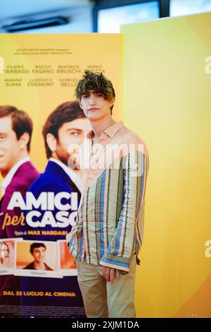 ROM, ITALIEN - 18. JULI: Rocco Fasano nimmt am Fotogespräch von „Amici per caso“ im Cinema Adriano in Rom Teil (ph: Giovanna Onofri) Stockfoto