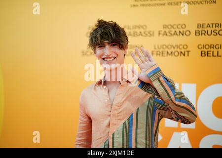 ROM, ITALIEN - 18. JULI: Rocco Fasano nimmt am Fotogespräch von „Amici per caso“ im Cinema Adriano in Rom Teil (ph: Giovanna Onofri) Stockfoto