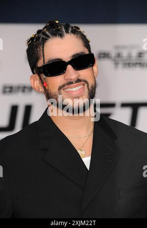 Bad Bunny bei der Premiere von Bullet Train in Los Angeles am 1. August 2022 im Regency Village Theatre in Westwood, USA Stockfoto