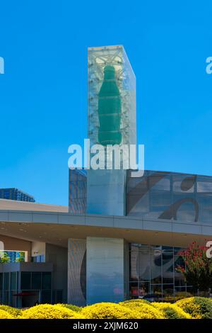 Außenansicht des World of Coca-Cola Museums in Atlanta, Georgia, USA Stockfoto