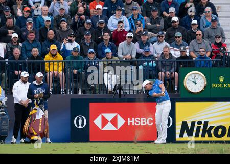 Troon, Schottland, Großbritannien. Juli 2024. Runde 2 der 152. Open Championship findet auf dem Golfplatz Royal Troon statt. Bild: Iain Masterton/Alamy Live News Stockfoto