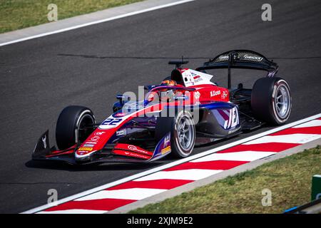 22 VERSCHOOR Richard (nld), Trident, Dallara F2 2024, Aktion während der 9. Runde der FIA Formel 2 Meisterschaft 2024 vom 19. Bis 21. Juli 2024 auf dem Hungaroring, in Mogyorod, Ungarn - Foto Xavi Bonilla / DPPI Stockfoto