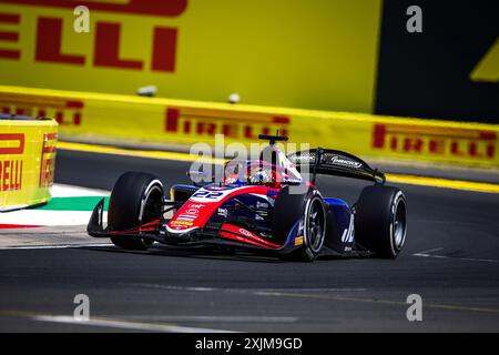 22 VERSCHOOR Richard (nld), Trident, Dallara F2 2024, Aktion während der 9. Runde der FIA Formel 2 Meisterschaft 2024 vom 19. Bis 21. Juli 2024 auf dem Hungaroring, in Mogyorod, Ungarn - Foto Xavi Bonilla / DPPI Stockfoto