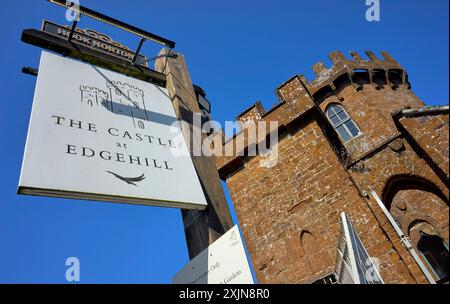 The Castle, Edge Hill, Warwickshire, England, Großbritannien Stockfoto