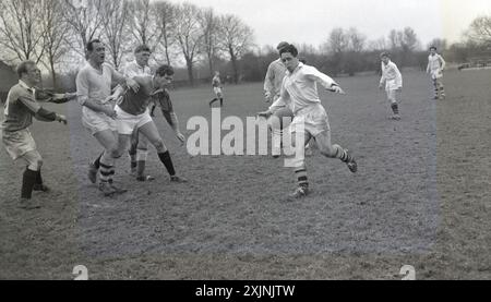 1950er Jahre, historische, Amateur-Rugby-union Stockfoto