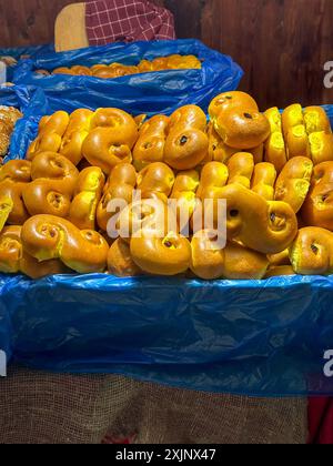 Safranbrötchen lucia weihnachtsfeiertage Stockfoto