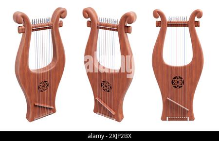 Hebräische Lyre - Kinnor Stockfoto