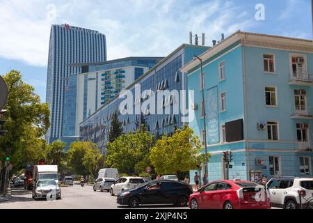 Batumi, Georgia – 14. JUNI 2024: Batumi Shota Rustaveli State University in Batumi, Adjara, Georgia. Sie ist nach dem mittelalterlichen georgischen Dichter S. benannt Stockfoto