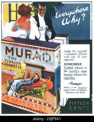 1917 Murad Zigaretten Ad Stockfoto