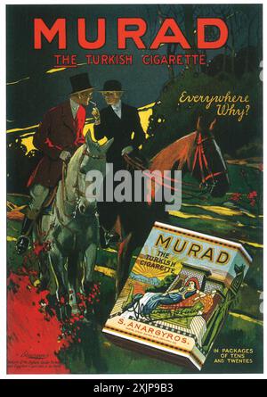 1917 Murad Zigaretten Ad Stockfoto