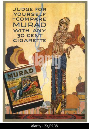 1919 Murad Zigaretten Ad Stockfoto