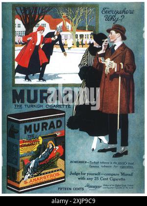 1917 Murad Zigaretten Ad Stockfoto