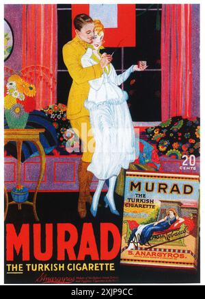 1918 Murad Zigaretten Ad Stockfoto