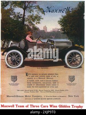 1910er Jahre Maxwell Mercury Autoklang – Maxwell-Briscoe Roadster Stockfoto