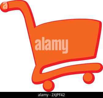Einkaufswagen-Symbol, Vektorillustration. Flaches Design für 10 Personen Stock Vektor
